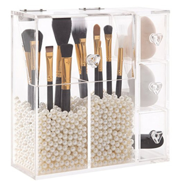 Other - Makeup Organizer With 2 Brush Holders and 3 Drawer